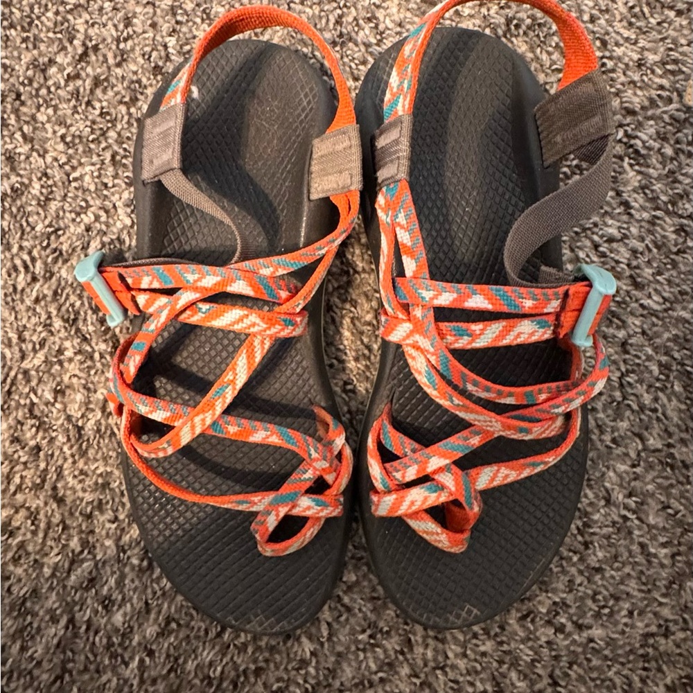 Chaco Women's Sandals - Orange and Blue